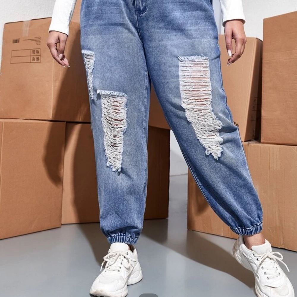 SHEIN denim stretch jeans